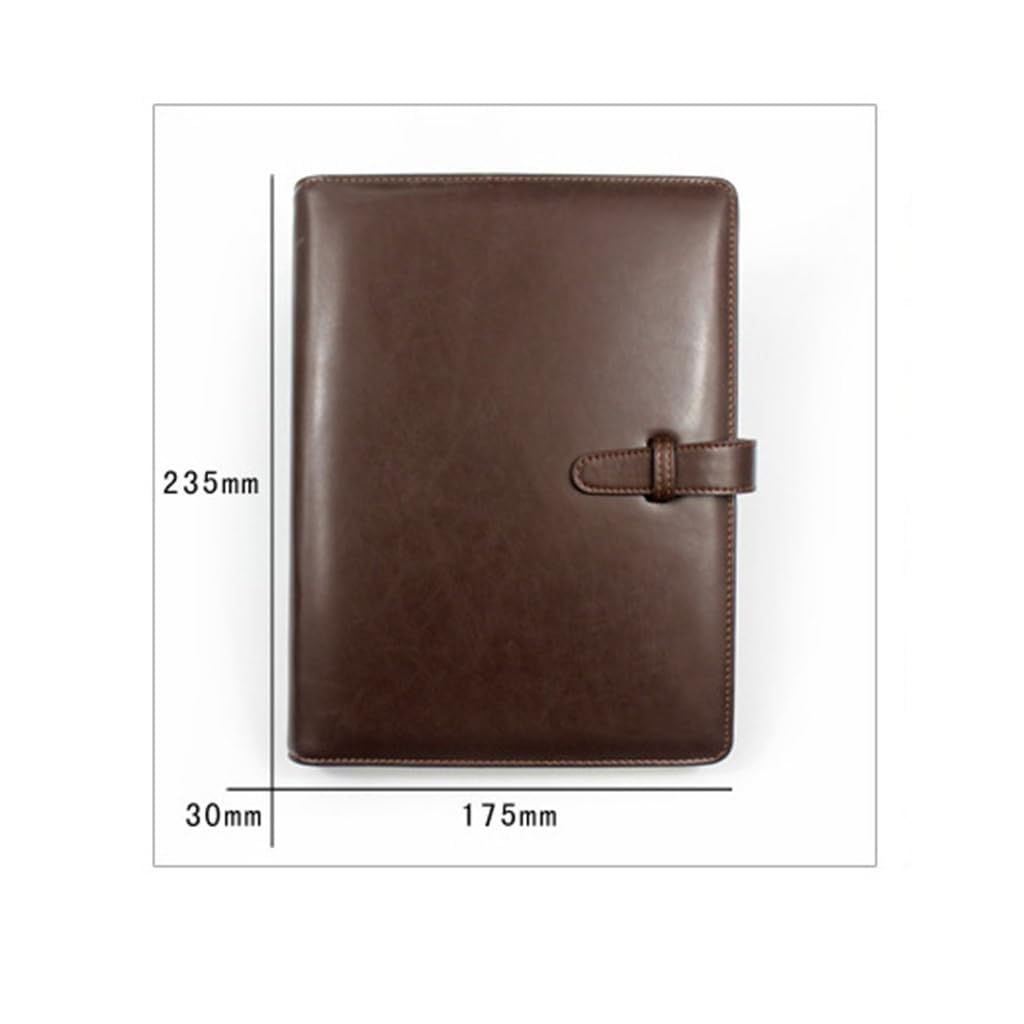 Notebook Notebook 235x175mm Cuoio Dell'unità di elaborazione Notepad Ufficio Riunione Notebook Business Foglia sciolta per Lavoro Scuola Nota Prendere Diario