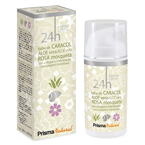 Prisma Natural - Baba de caracol | Crema facial | Con colageno marino hidrolizado | 24h diratación | refeneradora | día y noche | todo tipo de piel |100 ml