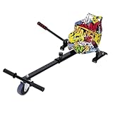 Hoverboard Attachment, Go Kart Accessory for 6.5' to 10' Hoverboard, Adjustable Frame Length,Off-Road Rubber Wheel,Easy Install Hoverboard Seat Attachment (Camouflage)