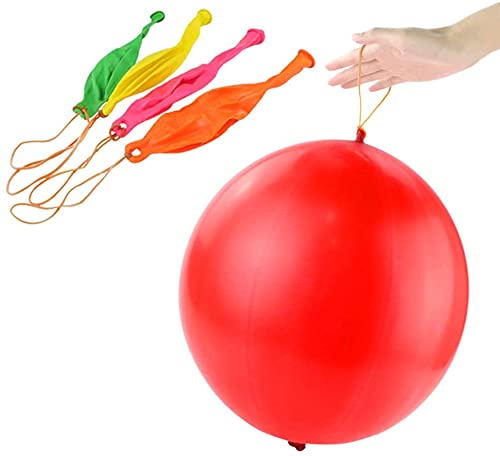 RUBFAC Punch Balloons, Party Favors for Kids, 80Pcs Thickened Heavy Duty Neon Punching Bounce Balloon for Birthday Party Goodie Bag Stuffers Exciting Outdoor Play Supply by rubfac - Image 4