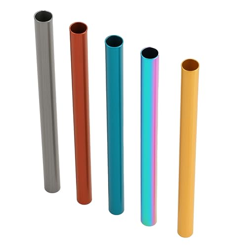 NKS Fat Sniffer - ZiehROHR aus Edelstahl + Leinen-Tasche + BallerKarten + Kette zum Umhängen (Blau)