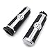 HTTMT MT291-020- Handlebar skull grips Compatible with Harley 96-later VRSC, XL, XR, Dyna, Softail (except FLSTSE2/3, FLSTNSE, and FXSBSE) and 96-07 Touring models