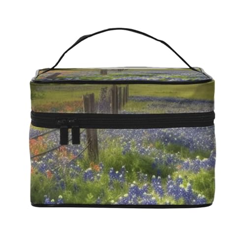 Trousse de maquillage étanche et portable à fermeture éclair fluide pour voyage ordonné