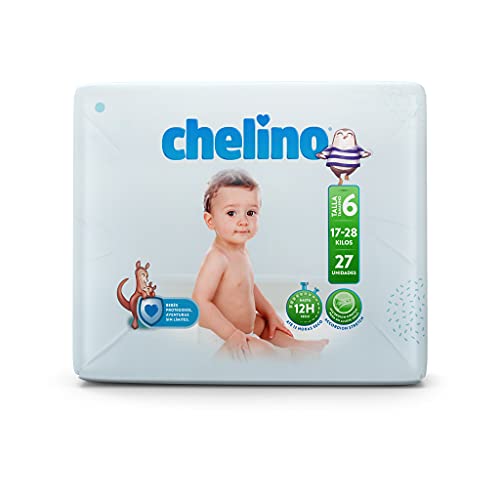 Chelino Junior Talla 6 (17-28 kg), 162 Pañales