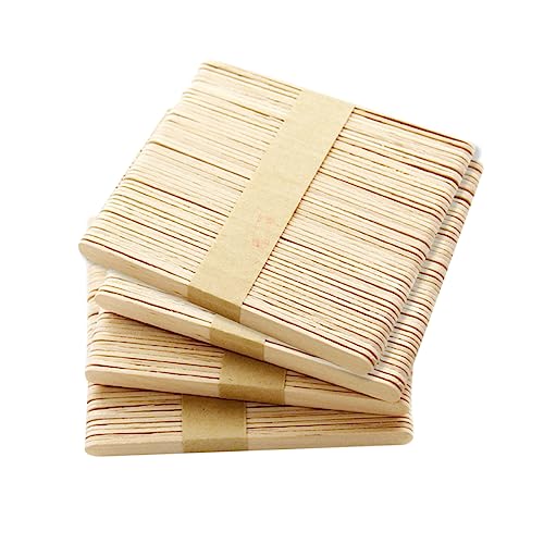 DECORNIJIA 50 piezas Palitos de Madera para Manualidades Unidades de Palos de Helado de Materiales DIY para Jardín de Infancia y Proyectos Escolares