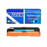 Compatible con HP W2121X Tóner Cian Aprox. 10.000 páginas con Chip para HP Color LaserJet Enterprise MFP M578c M578dn M578f M554dn M555dn M555x
