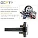 OCPTY Car Oil Level Sensor, Engine Oil Sending Unit fit for Audi A3 2006 2007 2008 2009 2010 2011 2012 2013, Metal Plastic, No.06E907660, Black Silver Tone
