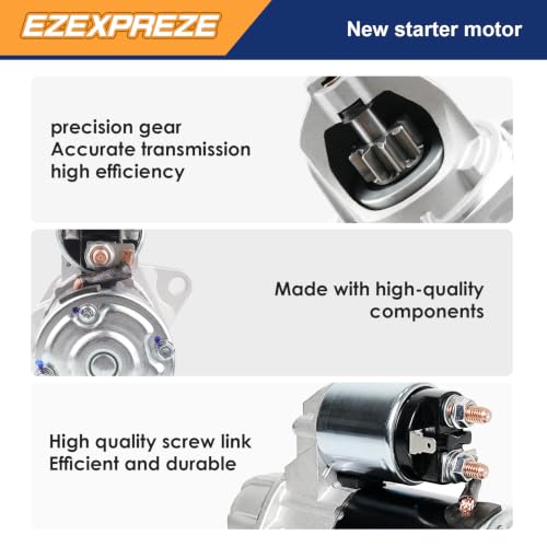 Image of Ezexpreze 17840 Starter for Subaru Forester 03-18 2.0L 2.5L, Impreza 04-11 2.5L, Legacy 05-07 2.5L, Outback 05-07 2.5L 3.0L, 12V 1.4KW 9 Teeth Counterclockwise, Replace# 23300AA570