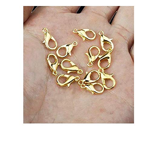 Lassum 100 Pcs Stainless Steel Lobster Claw Clasps 7X12Mm Gold Plated Lobster Claw Clasps For Jewelry Necklaces Bracelet Making #TOP3
