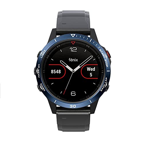 Cadran acier Garmin Fenix 5X Plus finition Agate luxe