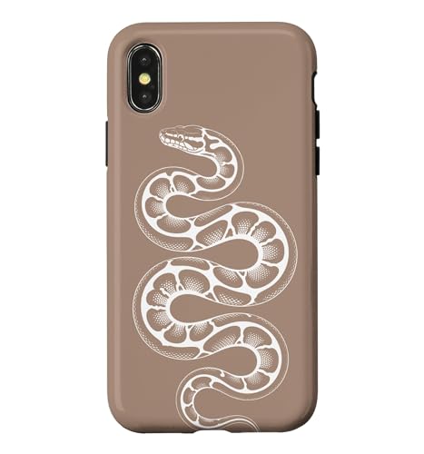 Ball Python Morph Lover �X�l�[�N�O���t�B�b�N �u���E�� �X�}�z�P�[�X iPhone X/XS �p