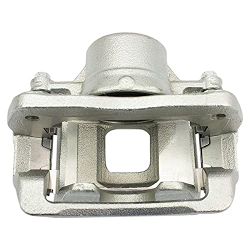Image of TRQ Front Driver and Passenger Side Brake Caliper Set Caliper Brackets Hardware Compatible with 10-12 Hyundai Santa Fe 11-13 Kia Sorento