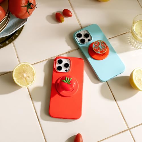 Image of PopSockets Phone Grip for MagSafe, Magnetic Holder, Phone Stand - Tomato Rosso