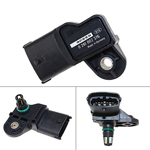 Original Manifold Absolute Ladedruck MAP Sensor kompatibel mit Volvo FE FH FL FM Kamaz DAF CF LF 45 55 65 0281002743 0281002576,Schwarz