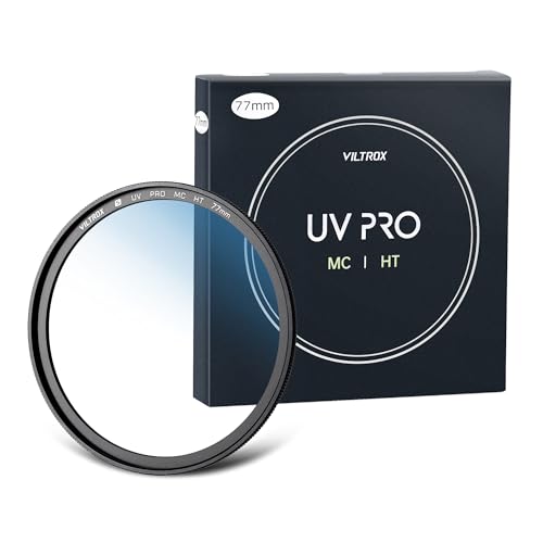 Filtro UV de Objetivo de Cámara de 77mm VILTROX Nano Revestimiento Hidrofóbico
