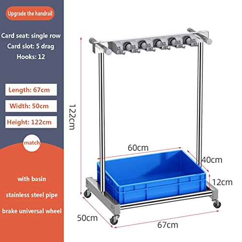 Support de balai et serpillière mobile support utilitaire acier inoxydable