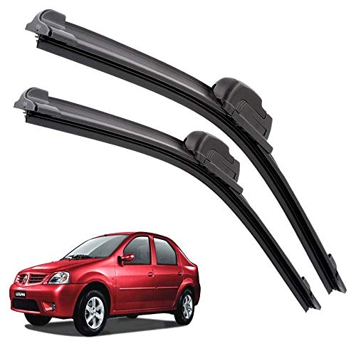 Image of Euro Care Windshield Car Wiper Blades Compatibility With Mahindra Logan (Model : 2014-2018) - Set of 2Pc (D-20,P-20)