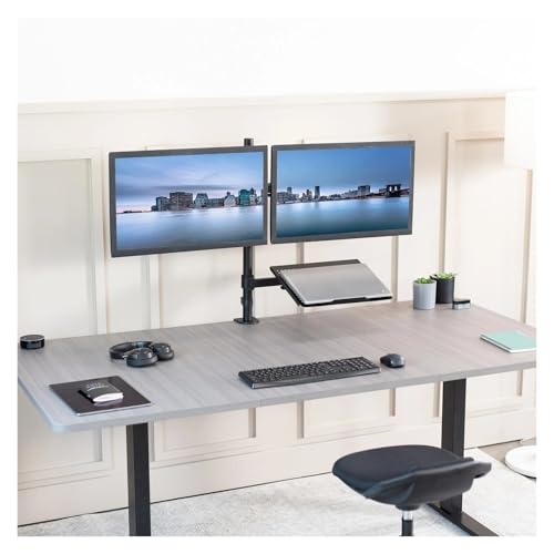 Support double ecran bras articule moniteur 24 pouces et PC - 4