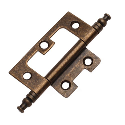 Inzopo Antique Bronze 10X Flush Hinge With Finial
