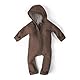 Ehrenkind® WALKOVERALL | Baby Wollwalk-Overalls aus Merino Schurwolle mit Reißverschluss | Walk Wolle Woll-Anzug für Kleinkind und Baby | Hellbraun Gr. 50-56
