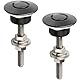 2 Stück Bonnet Lock Schnellverschluss, Lock Latch Motorhaubenschloss, Aluminium Hood Pin Bumper Quick Release, Aluminiumlegierung Motorhauben Pin Lock Clip, Druckknopf Stoßstangenclip
