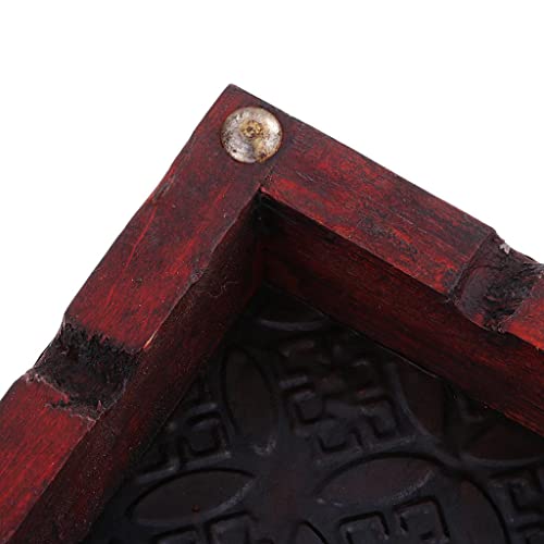Xiaojikuaipao Cenicero de madera vintage, hecho a mano, con acabado clásico, ideal para decoración en casa, oficina, restaurante, bar, perfecto para entusiastas de los puros y coleccionistas