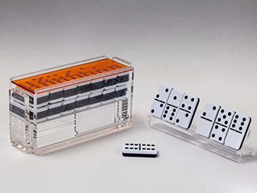 Set Moderno de Domino Doble Seis Jumbo con Racks miniatura 3