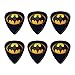 The Flash Batman Logo Novelty Guitar Picks Medium Gauge - Set of 6
