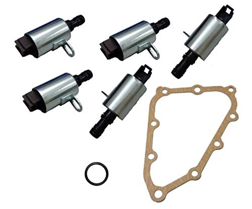 Sins - Accord Crosstour Cr-V Element Ilx Rsx Tsx Transmission Shift Solenoid Kit(5Pcs/Set) With Gasket And O-Ring 28400-Prp-004 28500-Prp-004 #TOP19