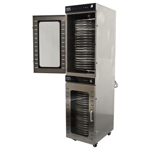 Banfluxion Food Dehydrator 40 Layer Rotary Dryer Machine Fruit and Vegetable Dehydrator Pet Food Dryer Adjustable Time and Temperature, 2400W, 220V