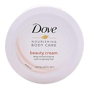 Dove Nourishing Body Care Face, Hand and Body Beauty Cream for Normal to Dry Skin Lotion for Women with 24 Hour Moisturization (8.4 FL OZ)