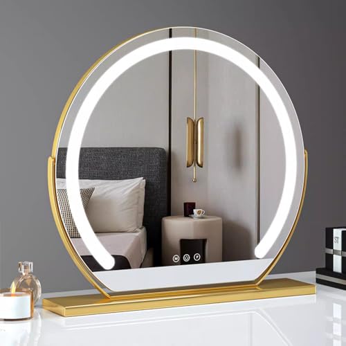 Espejo de maquillaje LED para tocador de mesa: ideal para tu rutina diaria