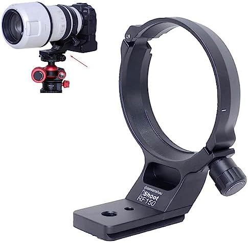 iShoot Metal Tripod Mount Ring Lens Collar Compatible with Canon RF 100-500mm f/4.5-7.1L is USM, Lens Support Holder Bracket Bottom is Arca-Swiss Fit Quick Release Plate Dovetail Groove