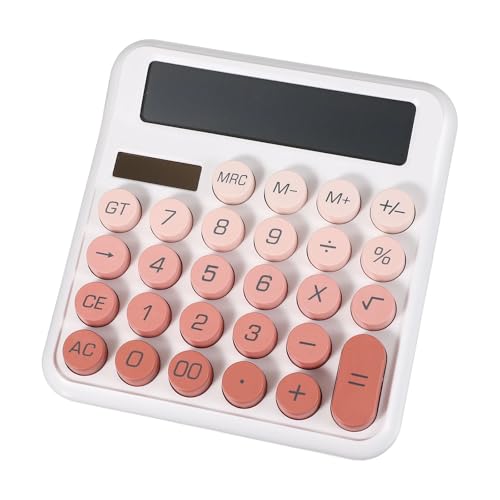 Calculatrice de bureau 12 chiffres alimentation solaire grand bouton mécanique