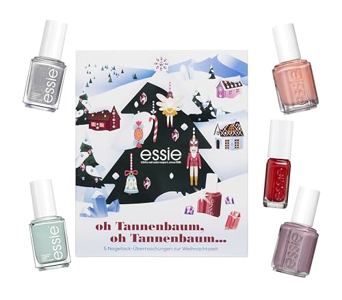 Adventskalender Beauty Essie Geschenkset 2023 mit 5 Teilen und 4 Farben