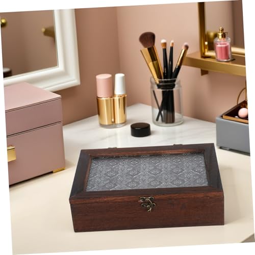 Caja mediana de madera Hemobllo para evitar la pérdida de joyas y proteger accesorios 8