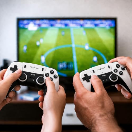 Image of Monex Stationary 4K Retro Video Game Console for TV with Dual Wireless Controllers, 20000+ Built-in Games, HDMI Plug & Play Gaming Stick, Classic Arcade Entertainment System