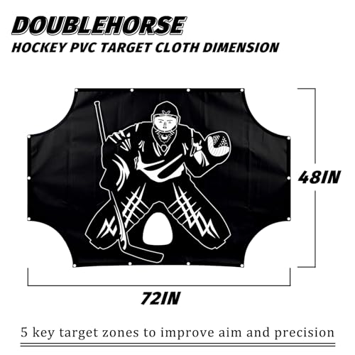 Doublehorse Hockey Targets 72x48in Hockey Shooting Goal Target Street Hockey Net Targets for Hockey Net Lacross Targets for Practice Accuracy