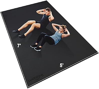 innhom Large Exercise Mat 7x5/8x6/9x6/10x6 Workout Mat Gym Flooring for Home Gym Mats Exercise Mats for Home Workout Thick Floor Mat for Fitness