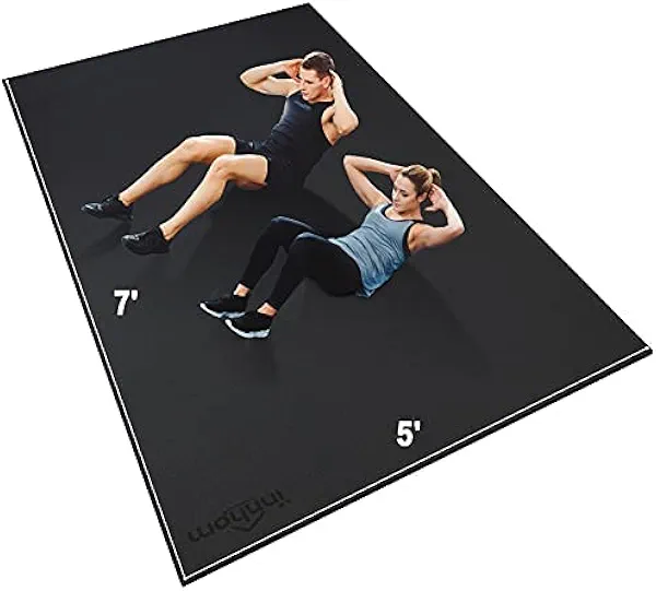 innhom Large Exercise Mat 7'x5'/8'x6'/9'x6'/10'x6' Workout Mat Gym Flooring for Home Gym Mats Exercise Mats for Home Workout Thick Floor Mat for Fitness