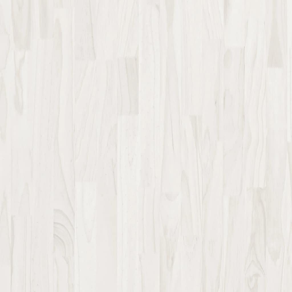 Bücherregal Weiß 80x30x105 cm aus Massivholz Kiefer, Regal mit 3 Fächern für Deko und Aufbewahrung, pflegeleicht mit feuchtem Tuch