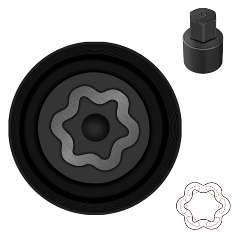 JEUCLEL D-Wheel Locking Nut Key Compatible with Toyota Models Lexus Tacoma Wheel Lock Nut Socket Adapter Anti-Theft Lug Removal Tool Socket Remover Repair Tool