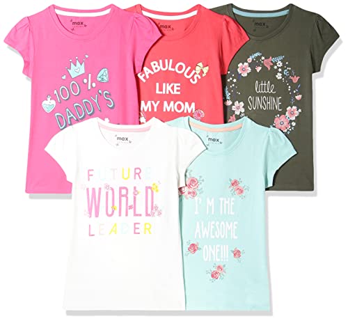 Image of Max Girl's Printed Regular Fit Tshirt