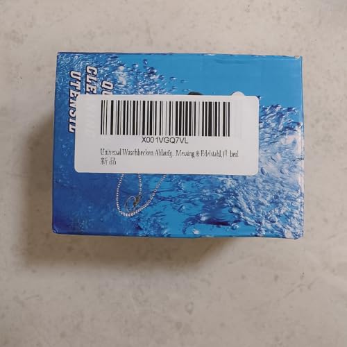 Universal Waschbecken Ablaufgarnitur Ohne überlauf Abflussgarnitur Pop Up Ventil Waschtisch abfluss ventil Click Clack Schwarz Messing & Edelstahl (Ohne Überlauf)