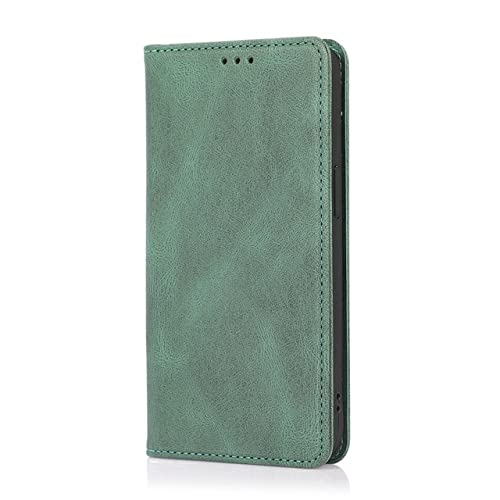 Étui en cuir PU de haute qualité pour iPhone 14 Pro Max et XS Max, clapet raffiné couleur vert forêt