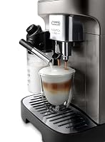De'Longhi Magnifica Evo ECAM290.81.TB, Vollautomatische Kaffeemaschine, Kompakte Größe, Bean-to-Cup-Maschine, Automatischer Milchaufschäumer, 7 Rezepte, Soft Touch Farbdisplay, Titan/Schwarz – Ansicht 4