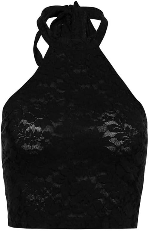JSEIAJB Fashion High Waist Bodycon Vest Solid Color Slim Fit Hanging Neck Vest