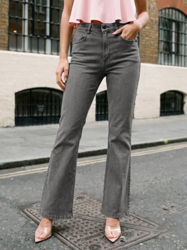 Image of Urbano Fashion Women's Mid Rise Bootcut Washed Jeans Stretchable