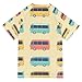 Jucciaco Boys Swimsuit Bus Car Graphic Truck Sunscreen Kids Sun Rashguard Short Sleeve T-Shirts Swimwear Sets UPF 50+ Multicoloured