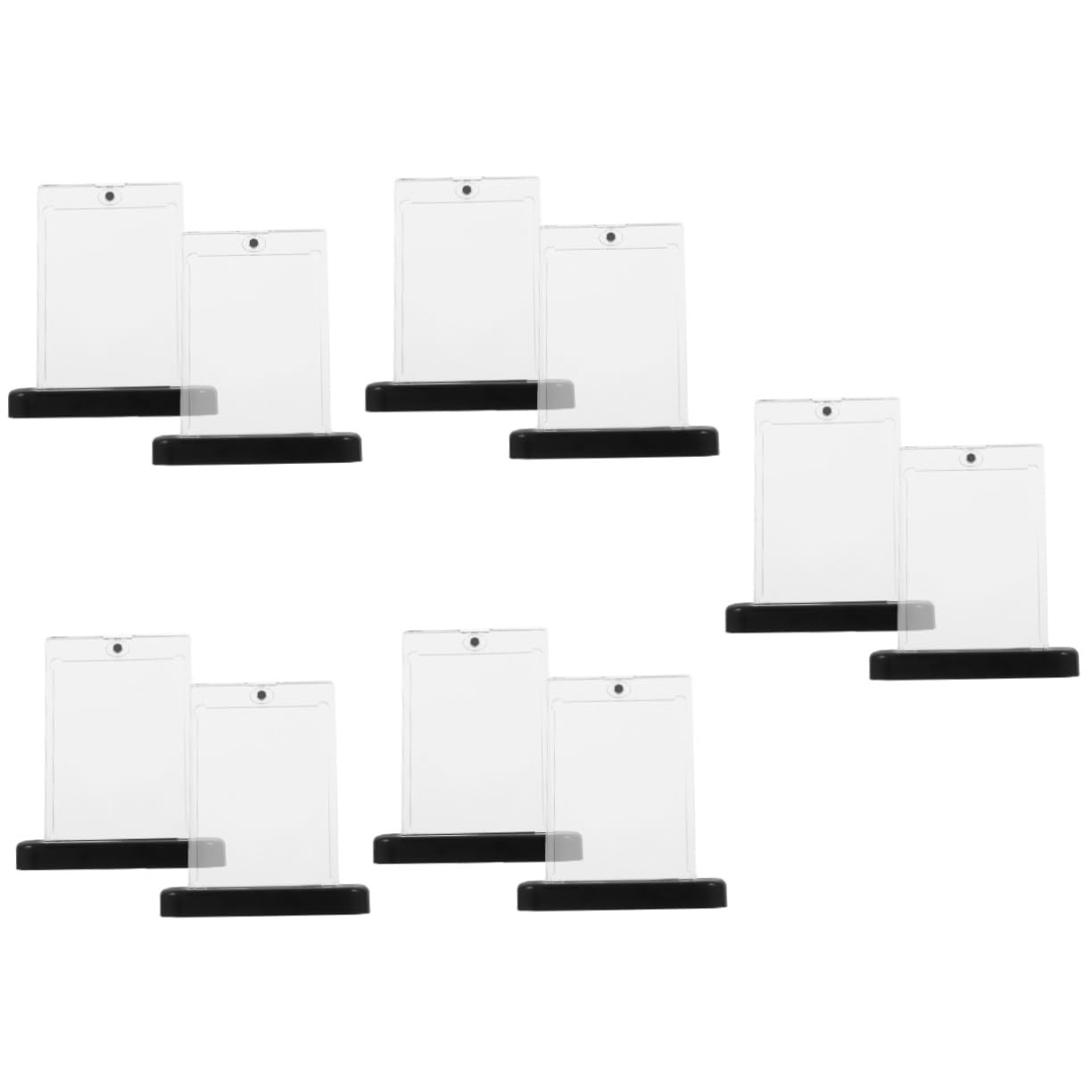 ifundom 10sätze Magnetische Kartenhalter Mit Sockel Für Spielkarten Transparente Schutzhüllen Für Sammelkarten Und Stabiles Design Für Sportkarten Und Sammlerstücke